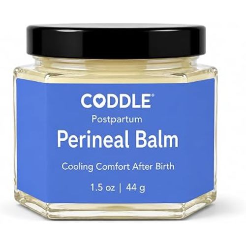 CODDLE Perineal Balm for Postpartum & C-Section Relief - Cooling Vaginal Recovery Balm, Soothes Soreness & Swelling, Plant-Powered with Witch Hazel & Calendula - No Benzocaine or Butane, 1.5 oz