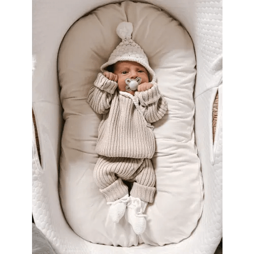 Newborn 100% Organic Cotton - Chunky Rib Pullover