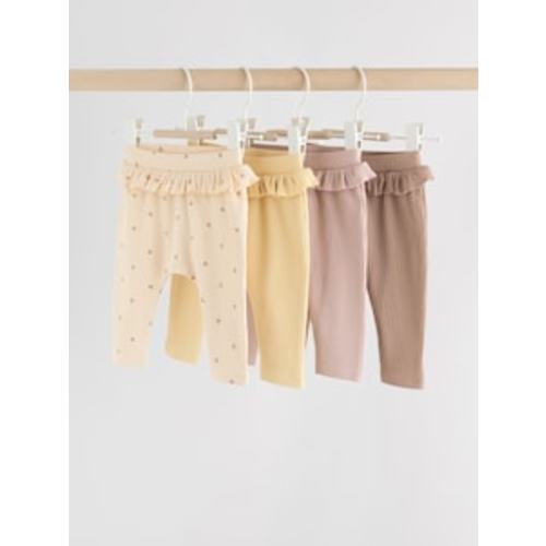 Buy Sage Green/Coral/Ditsy Baby Leggings 4 Pack (0mths-2yrs) from Next USA