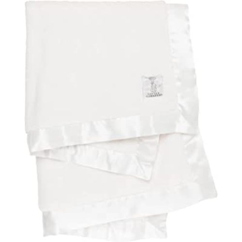 Little Giraffe Baby Blanket - Luxe Soft Blanket with Satin Trim - Baby Stroller Blanket - Newborn Baby Essentials & Baby Gifts - 29x35" - Cream