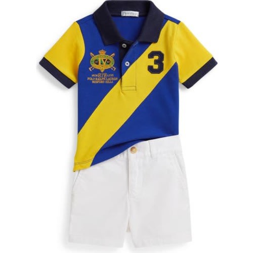 Banner Polo Shirt & Shorts Set