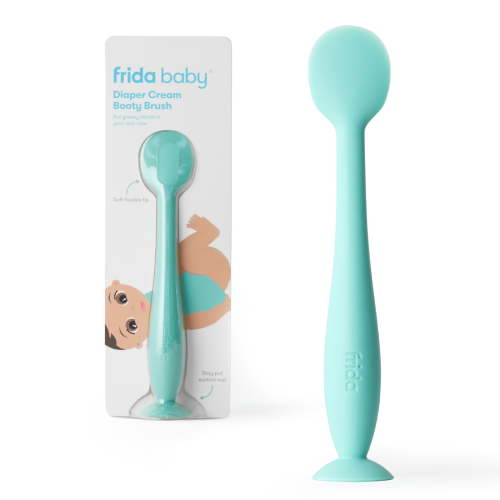 Frida Baby Silicone Booty Brush for Infant Diaper Cream and Ointment, Blue