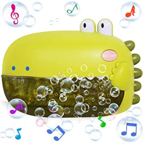 Grechi Dinosaur Bath Toys,Baby Bath Toys for The Baby Bathtub,Toddler Bath Toys Automatic Bubble Machine,Plays 12 Children’s Songs,Bath Toy Makes Great Gifts for Toddlers Age 2 3 Year Old Girl Boy