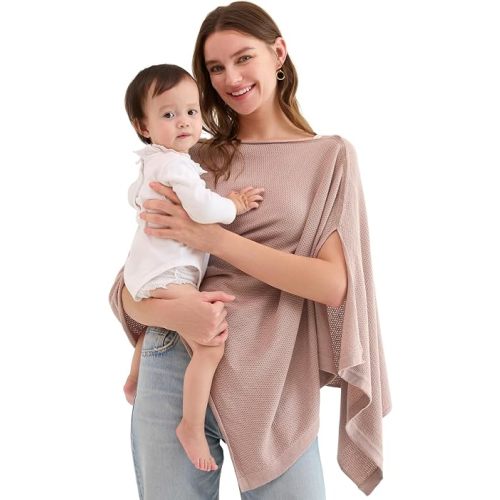 Momcozy Nursing Cover, Privacy Breastfeeding Cover with Soft Breathable