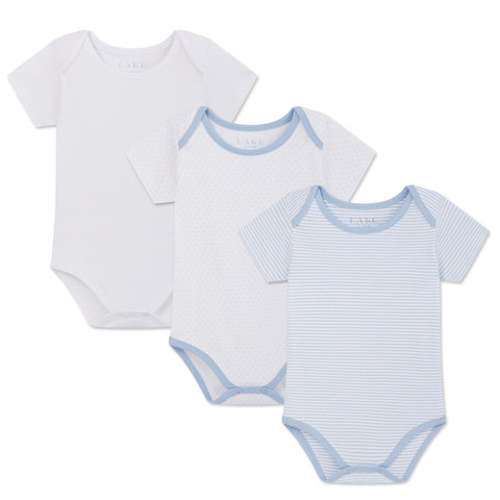 LAKE | Baby | Pima Cotton Pajamas | French Blue Baby Bodysuit Bundle