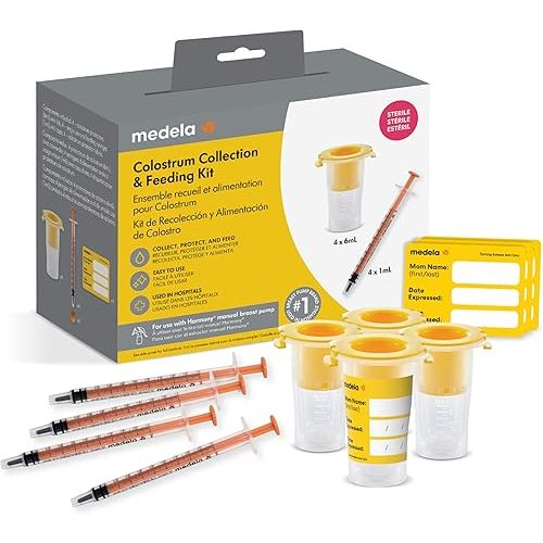 Medela Colostrum Collection and Feeding Kit, Includes Colostrum Collectors and Oral Feeding Syringes, Collect, Store & Feed, Sterile