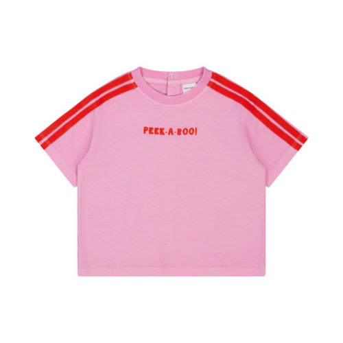 Bright Pink Baby Vintage Wash Oversized Tee With Embroidery | Best&Less™ Online