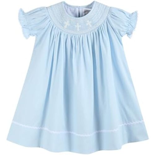 Baby and Girls Smocked Bishop Dress