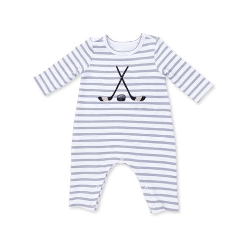 Snap Shoulder Romper, Hockey