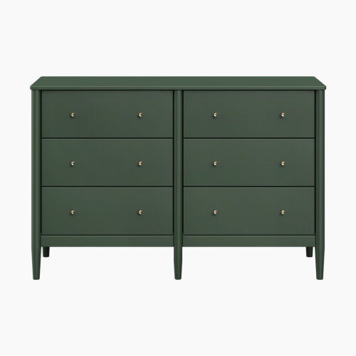 daVinci Frem 6-Drawer Dresser - Forest Green