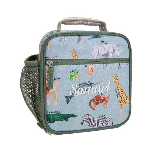 Mackenzie Brendan Safari Animals Lunch Boxes | Pottery Barn Kids