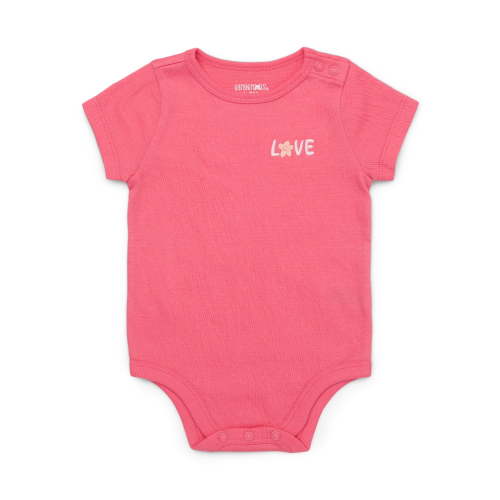 Garanimals Baby Girl Short Sleeve Crinkle Jersey Bodysuit, Sizes 0-24 Months