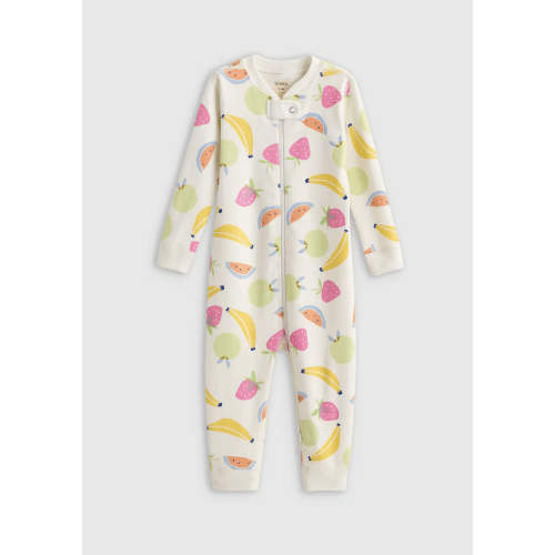 100% Organic Cotton One Piece Pajama - Baby in Fruit