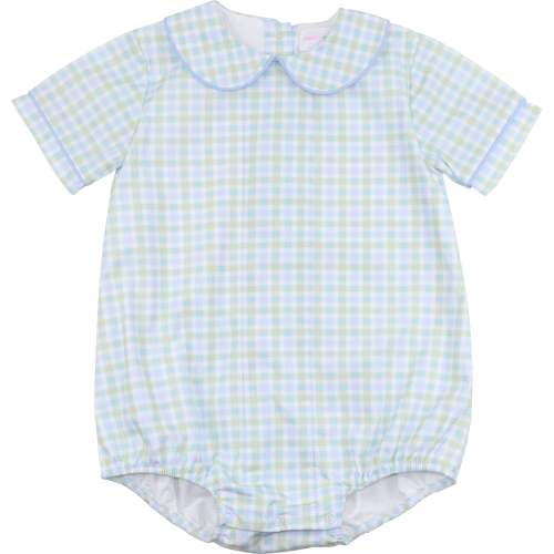 Blue And Green Check Bubble – Cecil & Lou