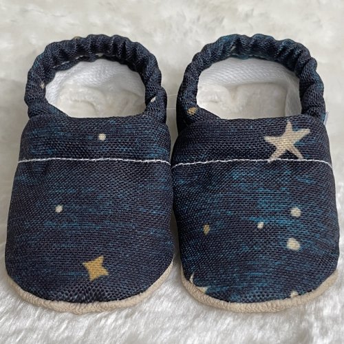 Clamfeet Organic Cotton Baby Booties With Gripper Soles, Handmade Baby Shoes … — CLAMFEET