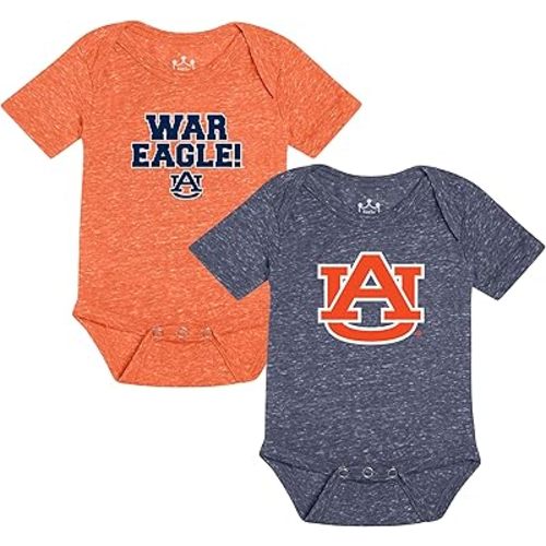 Little King Short Sleeve NCAA Romper 2 Pack-Knobby Fabric-Knobby Fabric-Infant Sizes 0-3M 6M 12M 18M