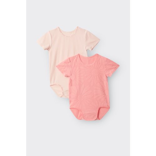 Bonds Wondergrow Textured Teesuit 2 Pack | Baby Baby Bodysuit | BW7UA