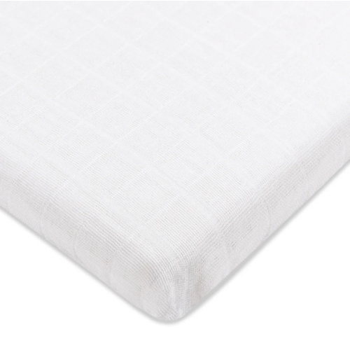 Babyletto All-Stages Bassinet Sheet in GOTS Certified Organic Muslin Cotton