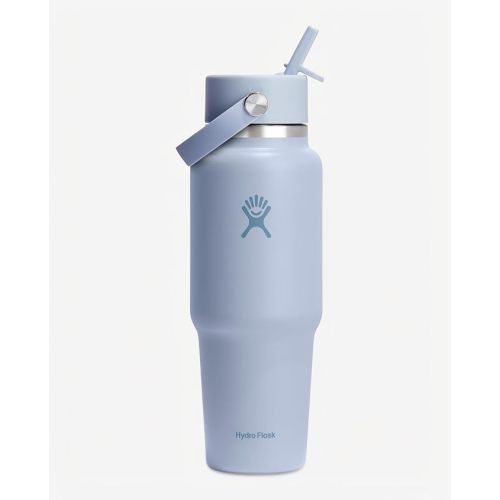 32oz, Wide Straw Lid, Hydro Flask Travel Water Bottle - Insulated Stainless Steel