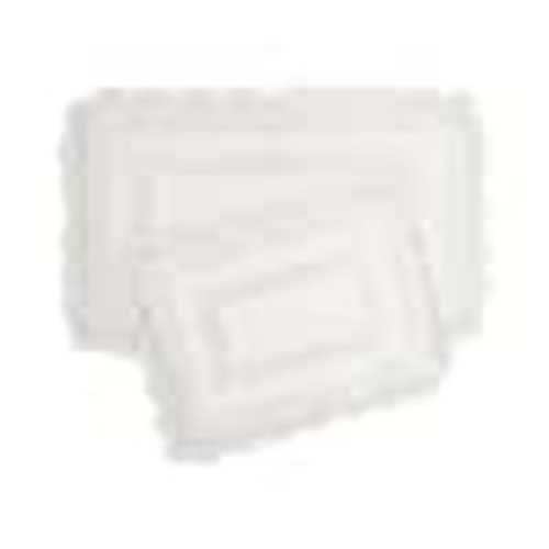 Laura Ashley Crochet White 21 in. x 34 in. Solid 100% Cotton 2-Piece Bath Rug Set LAYMB007183