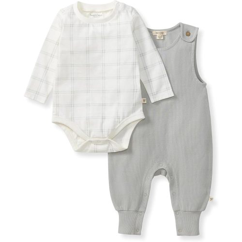 Burt's Bees Baby Baby Girl's Rompers, Set of 2 Bubbles, One Piece Jumpsuits, 100% Organic Cotton