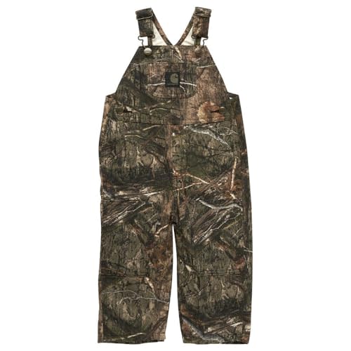 Carhartt Kid's CM8758 Loose Fit Canvas Camo Bib Overall - Boy