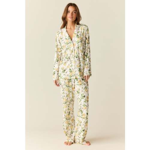 Winter Cloud Jersey PJ Set in Lemon Verbena