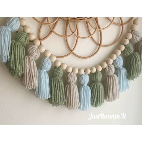 Boho Nursery Decor Boy Powder Blue & Sage Green Boho Birthday Party Decor, Boho Baby Shower Decor Boy, Nursery Decor Boy Wall Art Neutral