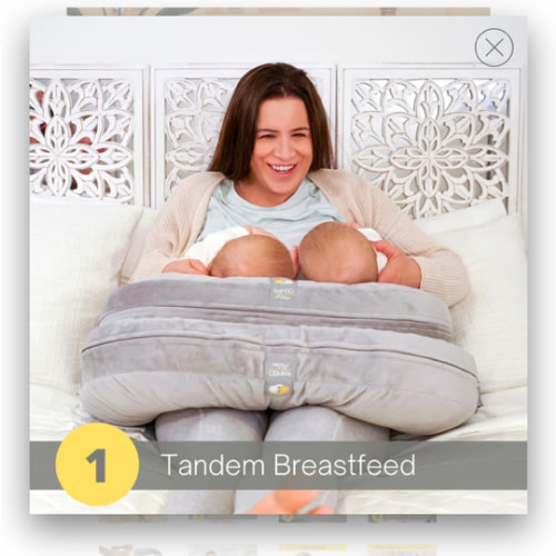 TwinGo Nursing Pillow | Breastfeeding pillow for twins