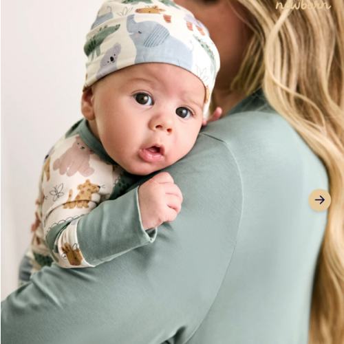 Sweet Safari Infant Beanie | Little Sleepies