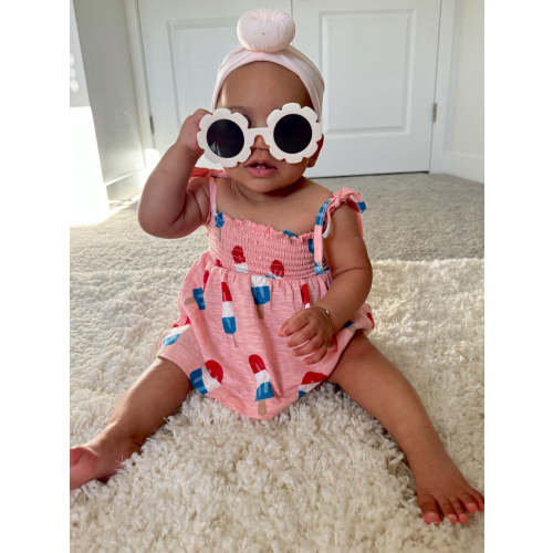 Popsicle Pink / Organic Smocked Set