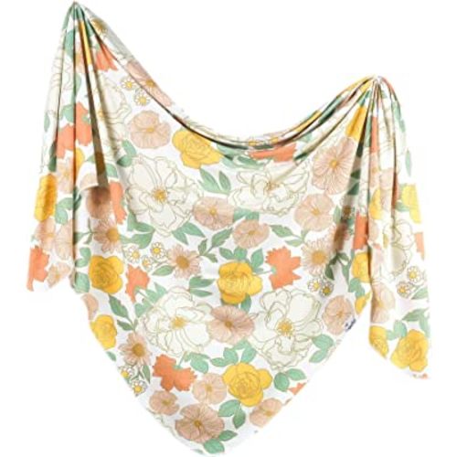 Copper Pearl Baby Swaddle Blanket - Premium Knit Baby Blanket, Large Soft Stretchy Receiving Blankets for Baby Boy and Girl, Swaddles for Newborn, Infant, and Toddler (Rose)