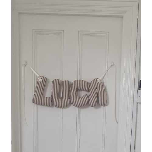 Personalized Baby gift. Baby's nursery wall hanging. Nursery name banner. Baby Shower. Customised nursery garland. Name Banner.