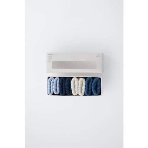 FOUR-PACK OF SOCKS IN VARIOUS COLORS - Mid-blue | ZARA United States
