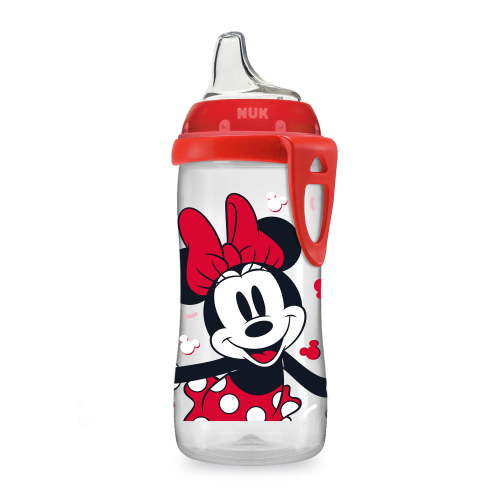 NUK Disney Active Cup, Minnie Mouse, 10 oz, Soft Spout Sippy Cup, 12+ Months, Unisex