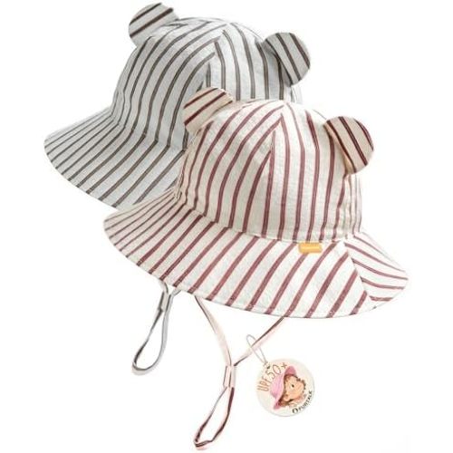 FURTALK Baby Sun Hat Infant Toddler Hat UPF 50+ Bucket Hat for Baby Boys Girls Beach Hat with Wide Brim
