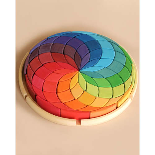 Grimm's Wooden Color Spiral Block Set