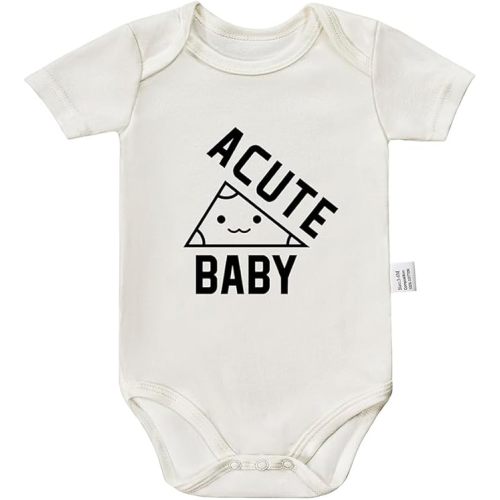 Acute Baby Bodysuit, Toddler Clothes Unisex, Newborn Announcement Outfit, Infant Short Sleeve Jumpsuit 0-24 Month
