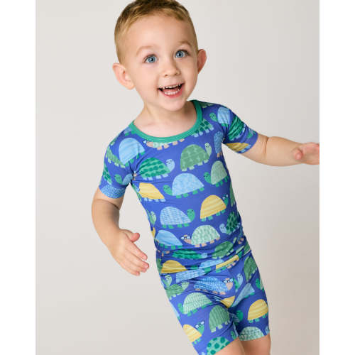 Shell Parade Two-Piece Short Sleeve & Shorts Pajama Set