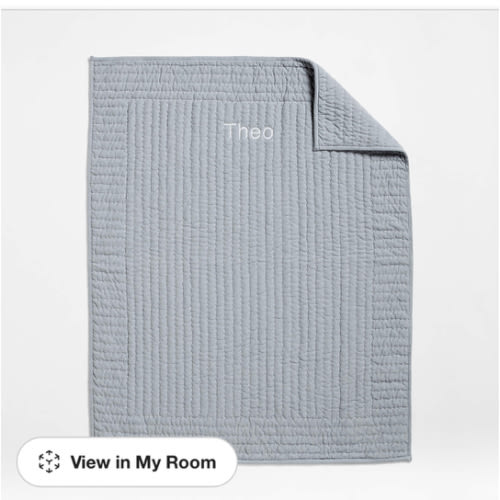 Blue Organic Cotton Quilt