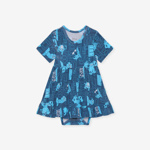 Disney Monster Glow Ruffled Twirl Bodysuit Dress