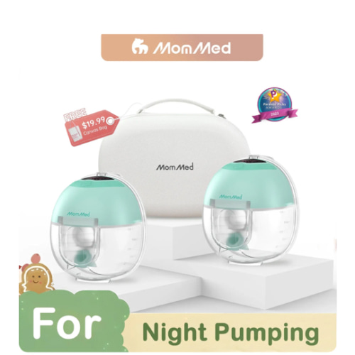 MomMed S33 Luma Wearable Breast Pump with Night Light – Double Hands-Free Electric Pump