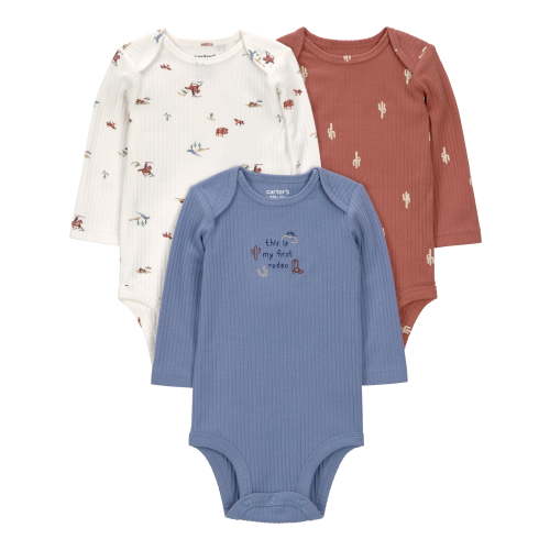 Carter's Child of Mine Baby Bodysuits, 3-Pack, Sizes Preemie-24 Months