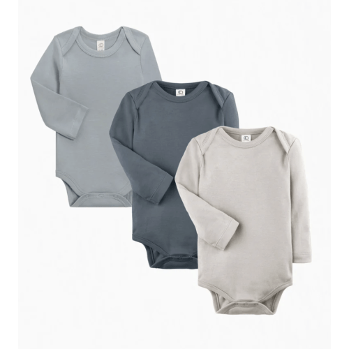 3-Pack Long Sleeve Bodysuit Bundle