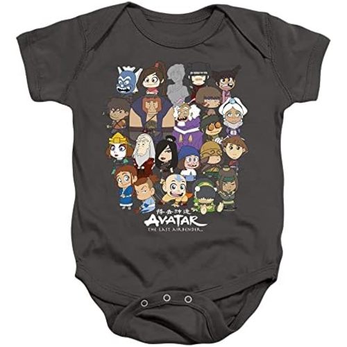 LOGOVISION Avatar The Last Airbender Chibi Group Unisex Infant Snap Suit for Baby