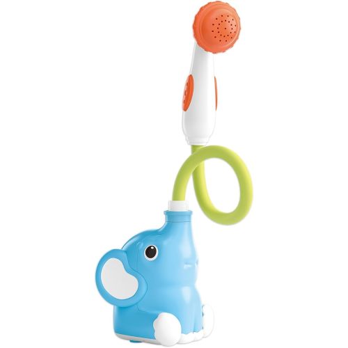 Baby Bath Toy Elephant Shower Head, Battery Operated Water Sprinkler Toy for Toddlers, Interactive Bathtub Toy for Kids Ages 3+, Blue Elephant Water Play Toy Gift