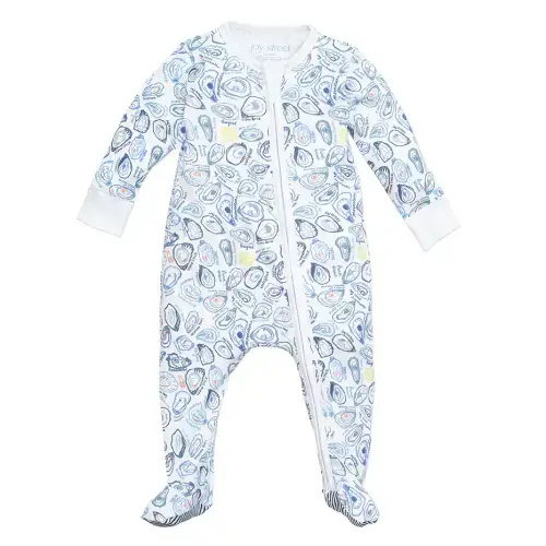 Oysters Zip Baby Onesie | Joy Street Kids