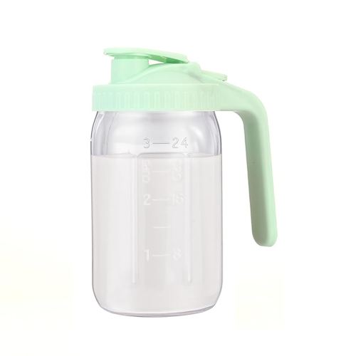 Breast Milk Pitcher with Leak-Proof Flip Cap – 32oz Wide Mouth Mason Jar Pitcher for Breastmilk Storage Glass Breastmilk Jar Canister Resistant to Heat or Cold, Easy to Pour Spout