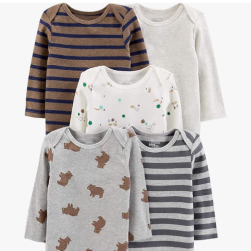 Simple Joys by Carter's Unisex Babies' Long-Sleeve Bodysuit