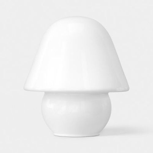Trend Glass Table Lamp Milk Opal White - Room Essentials™